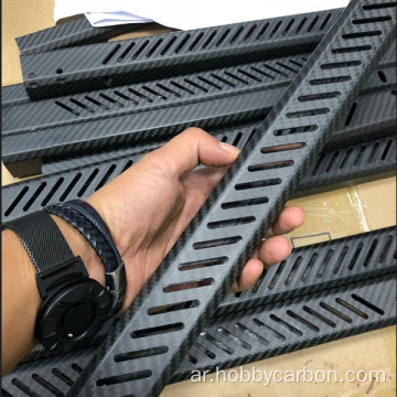 HobbyCarbon Carbon Carbon Tube مع خدمة الثقوب